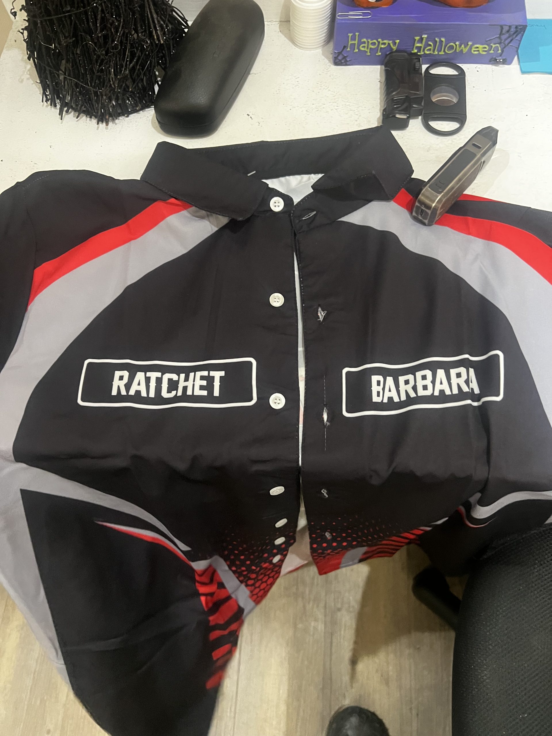Click to view full screen Custom Text Uniform Full Colors All Over Printed Clothes FA666 photo review