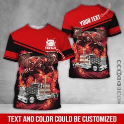 Custom Text Semi Truck Uniform 3D Hoodie - photo 119