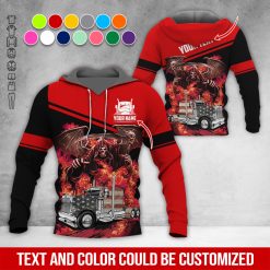 Custom Text Semi Truck Uniform 3D Hoodie - photo 123