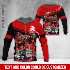 Custom Text Semi Truck Uniform 3D Hoodie - photo 124