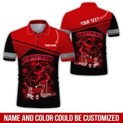 Custom Text Always a Trucker Uniform 3D Hoodie - photo 79