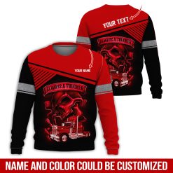 Custom Text Always a Trucker Uniform 3D Hoodie - photo 78