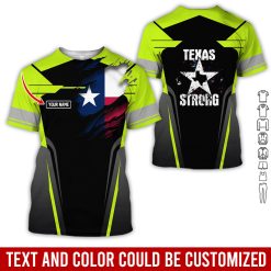Custom Text Texas Flag 3D Hoodie - photo 170