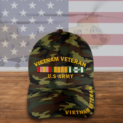 Custom Vietnam Veteran Hat, Camo Hat, Vietnam Vet - photo 4