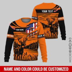 Custom Deer Hunting Full Color 3D Hoodie - photo 118