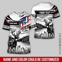 Custom Deer Hunting Full Color 3D Hoodie - photo 119