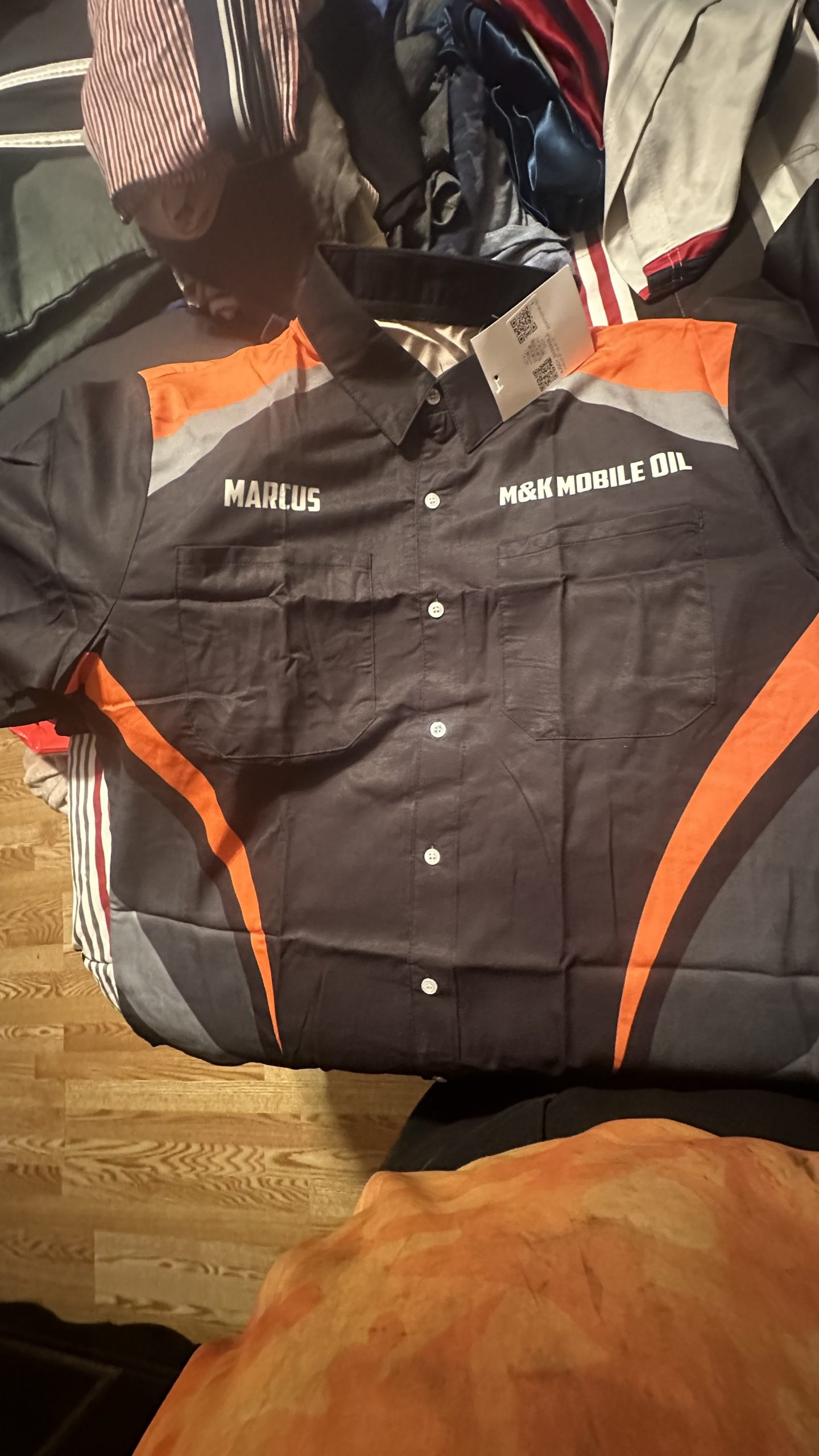 Click to view full screen Pocket – Customized Text and Logo Mechanic Uniform 3D All Over Printed Clothes TY138 photo review