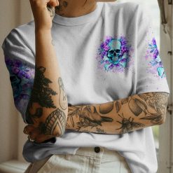 Yes I'm a B Flower Skull All Over Print - photo 16