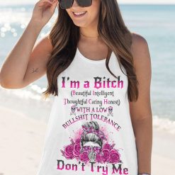 Yes I'm a B Flower Skull All Over Print - photo 12