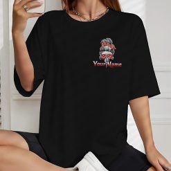 Custom Red Yes I’m a B Flower Skull All Over Print - photo 2