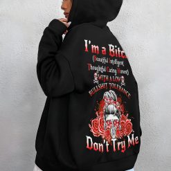 Custom Red Yes I’m a B Flower Skull All Over Print - photo 9