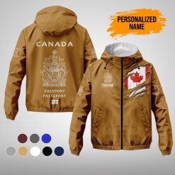 Canada Passport Style Windbreaker Jacket - photo 10