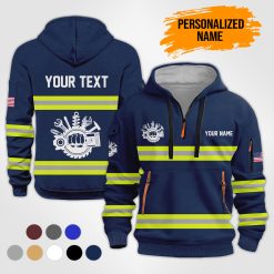 Custom Text Skull Mechanic 3D Printed Quarter Zip - photo 9