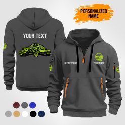 Custom Tow Truck Quarter Zip Hoodie - photo 9