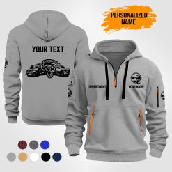 Custom Tow Truck Quarter Zip Hoodie - photo 12
