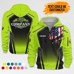 Custom Tow Truck 3D Quarter Zip Hoodie - photo 16