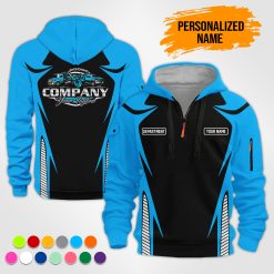 Custom Tow Truck Quarter Zip Hoodie - photo 14