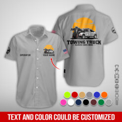 Custom Text Tow Truck Full Colors 3D Hoodie - photo 118
