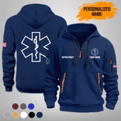 Custom EMS 3D Quarter Zip Hoodie T