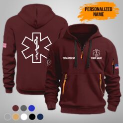 Custom EMS 3D Quarter Zip Hoodie T - photo 7