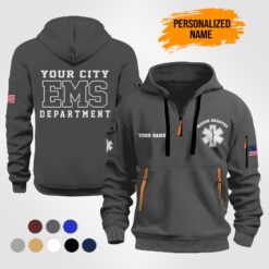Custom EMS 2D Quarter Zip Hoodie - photo 4