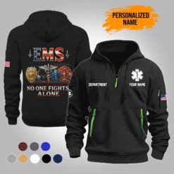Custom EMS 3D Quarter Zip Hoodie
