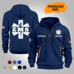 Custom EMS 2D Quarter Zip Hoodie