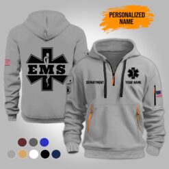 Custom EMS 2D Quarter Zip Hoodie - photo 4