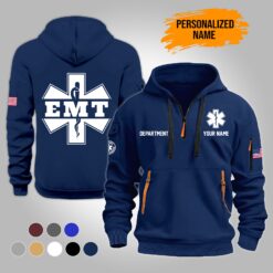 Custom EMT 2D Quarter Zip Hoodie