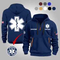 Custom EMT 2D Quarter Zip Hoodie