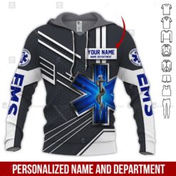Custom Department EMS 3D Hoodie - photo 5