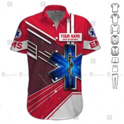 Custom Red EMS 3D Hoodie - photo 3