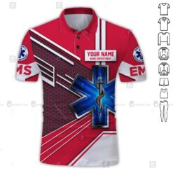 Custom Red EMS 3D Hoodie - photo 2