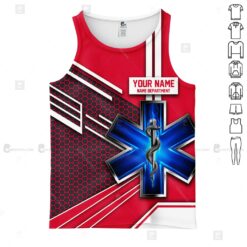 Custom Red EMS 3D Hoodie - photo 8