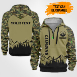 Custom Climbing 3D Quarter Zip Hoodie - photo 4