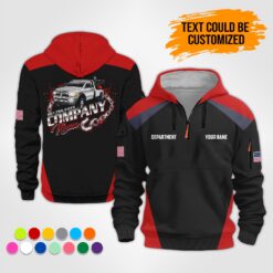 Custom Tow Truck 3D Quarter Zip Hoodie - photo 14