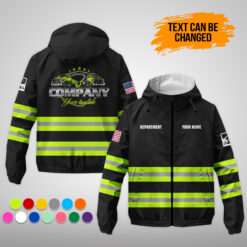 Custom Tow Truck 3D Printed Windbreaker Jacket - photo 15