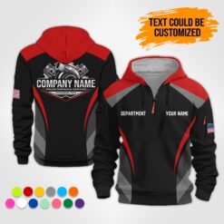 Custom Diesel Turbo Mechanic 3D Quarter Zip Hoodie - photo 14
