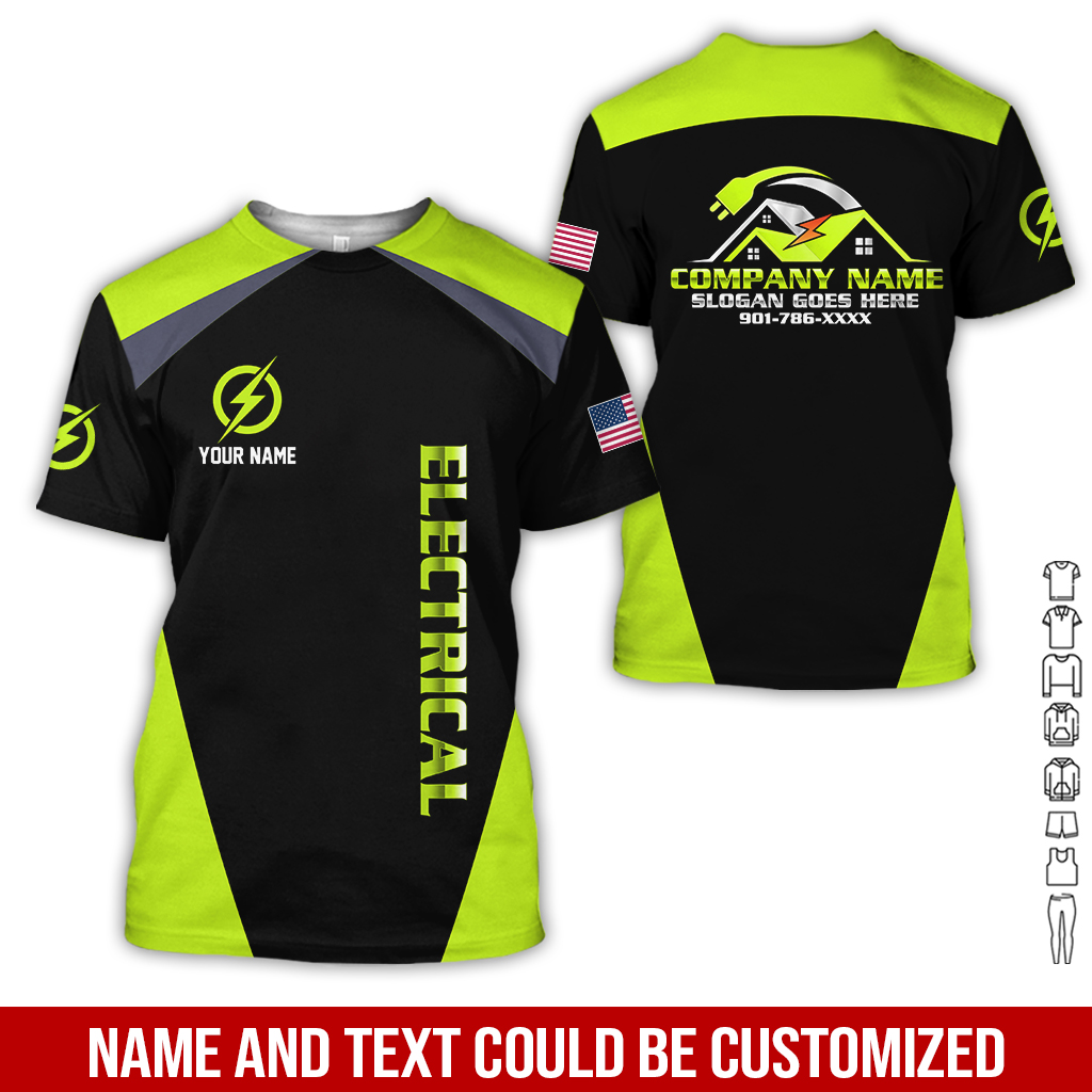 1 Personalized Electrician Service Uniform Shirt - photo 250