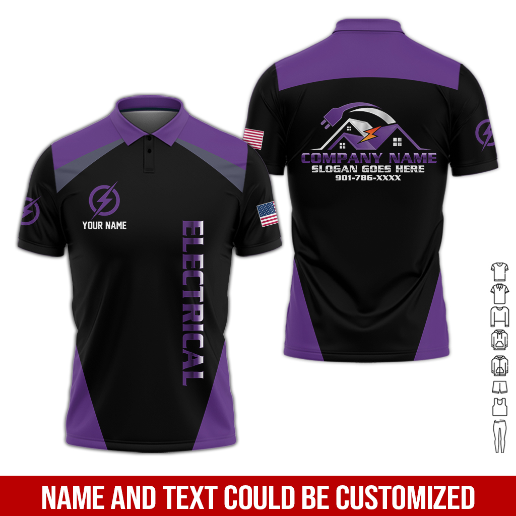 110 Personalized Electrician Service Uniform Shirt - photo 141
