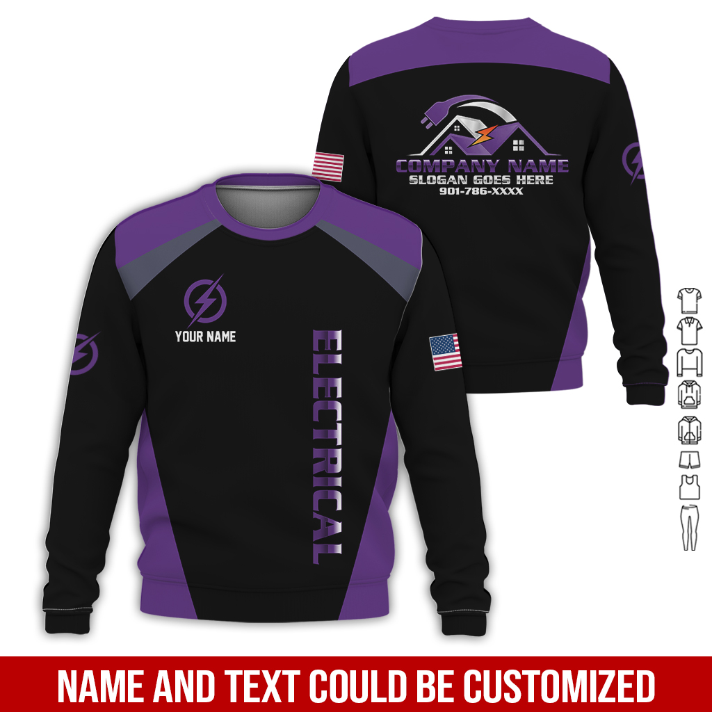 112 Personalized Electrician Service Uniform Shirt - photo 139