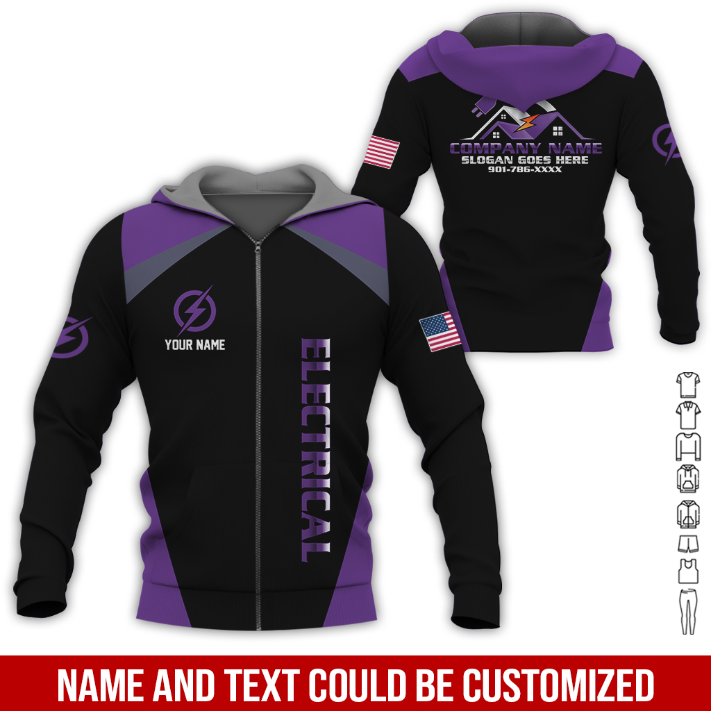 114 Personalized Electrician Service Uniform Shirt - photo 137
