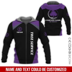 Tree Service Personalized Quarter Zip Hoodie - photo 17