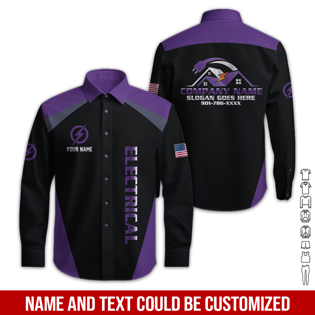 115 Personalized Electrician Service Uniform Shirt - photo 135