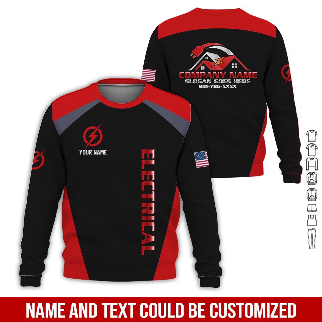 13 Personalized Electrician Service Uniform Shirt - photo 238