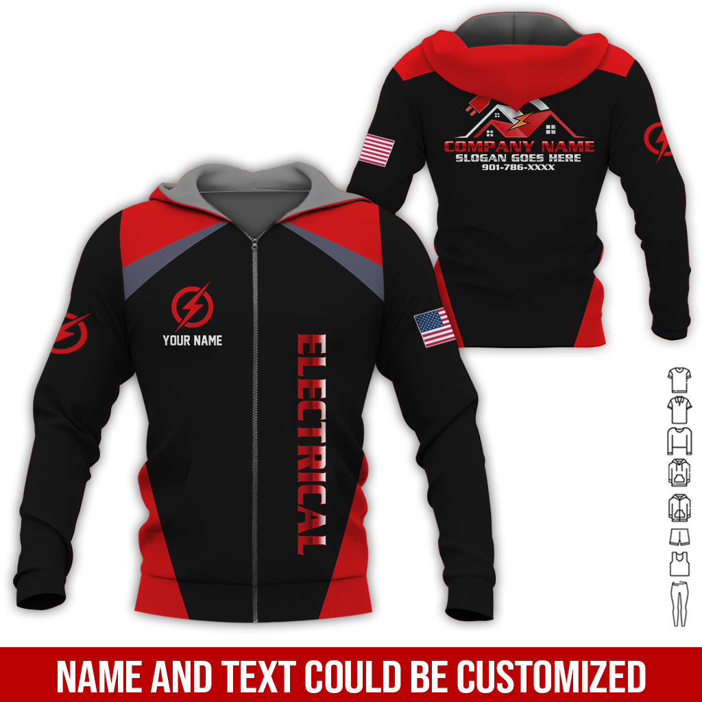 15 Personalized Electrician Service Uniform Shirt - photo 236