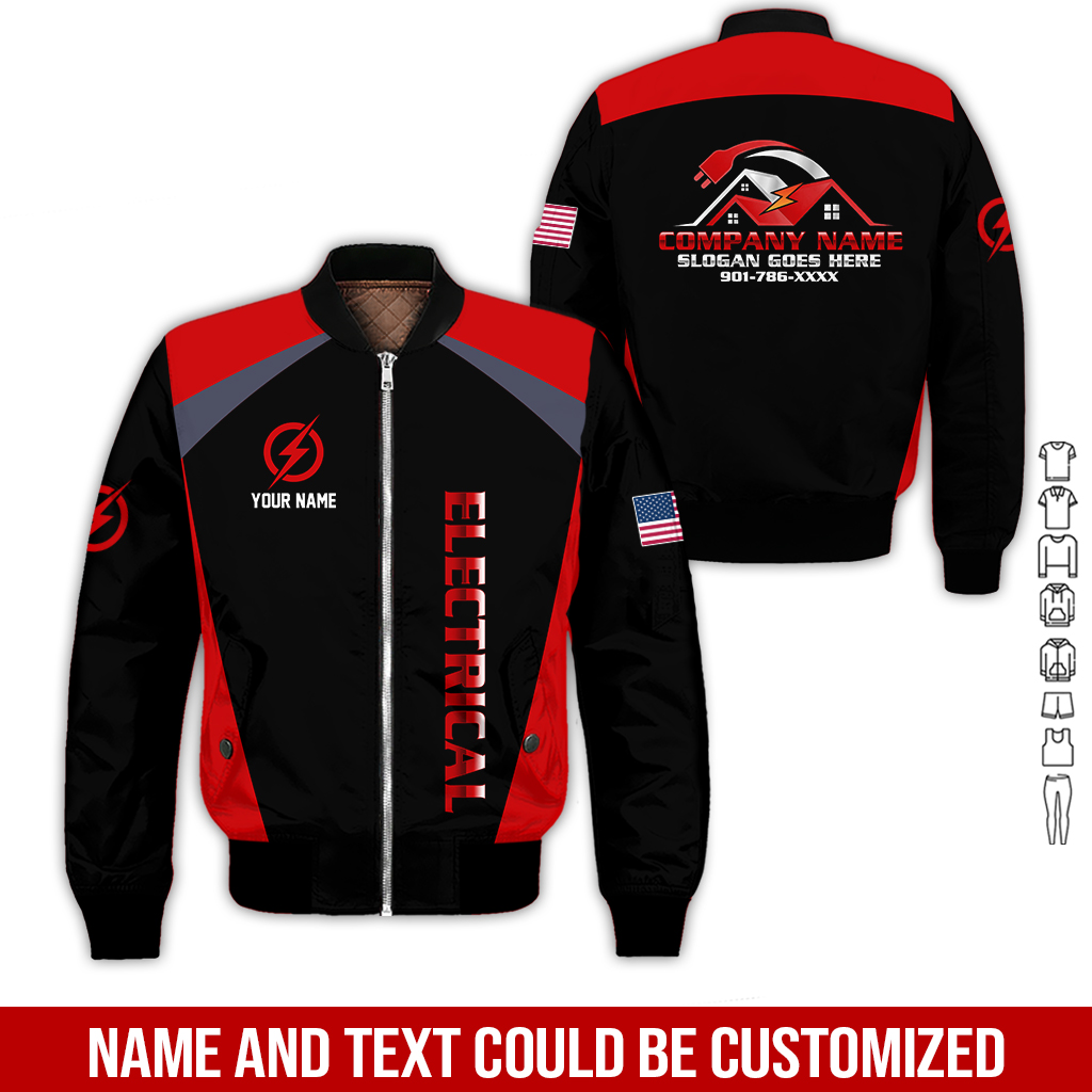 18 Personalized Electrician Service Uniform Shirt - photo 233