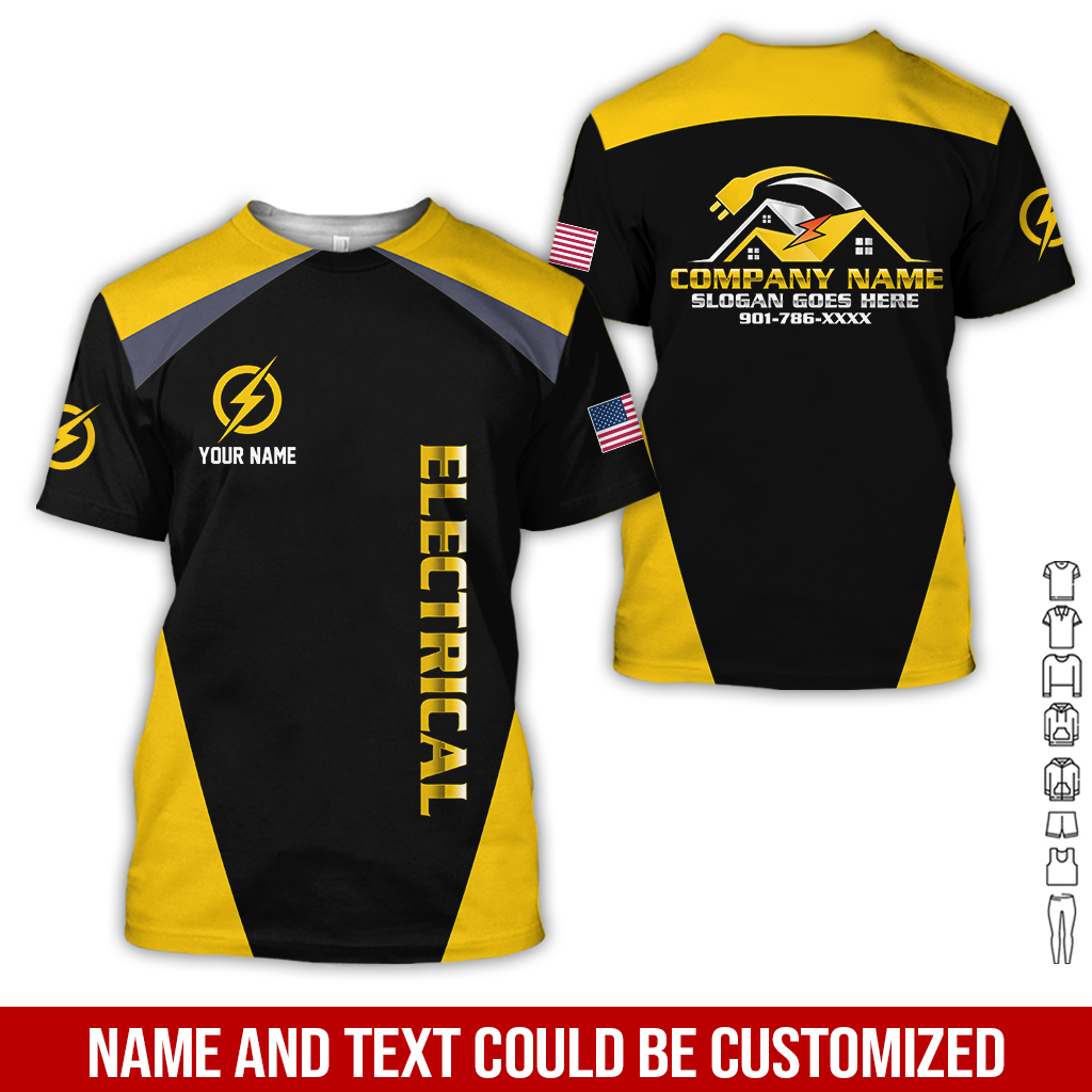 19 Personalized Electrician Service Uniform Shirt - photo 232