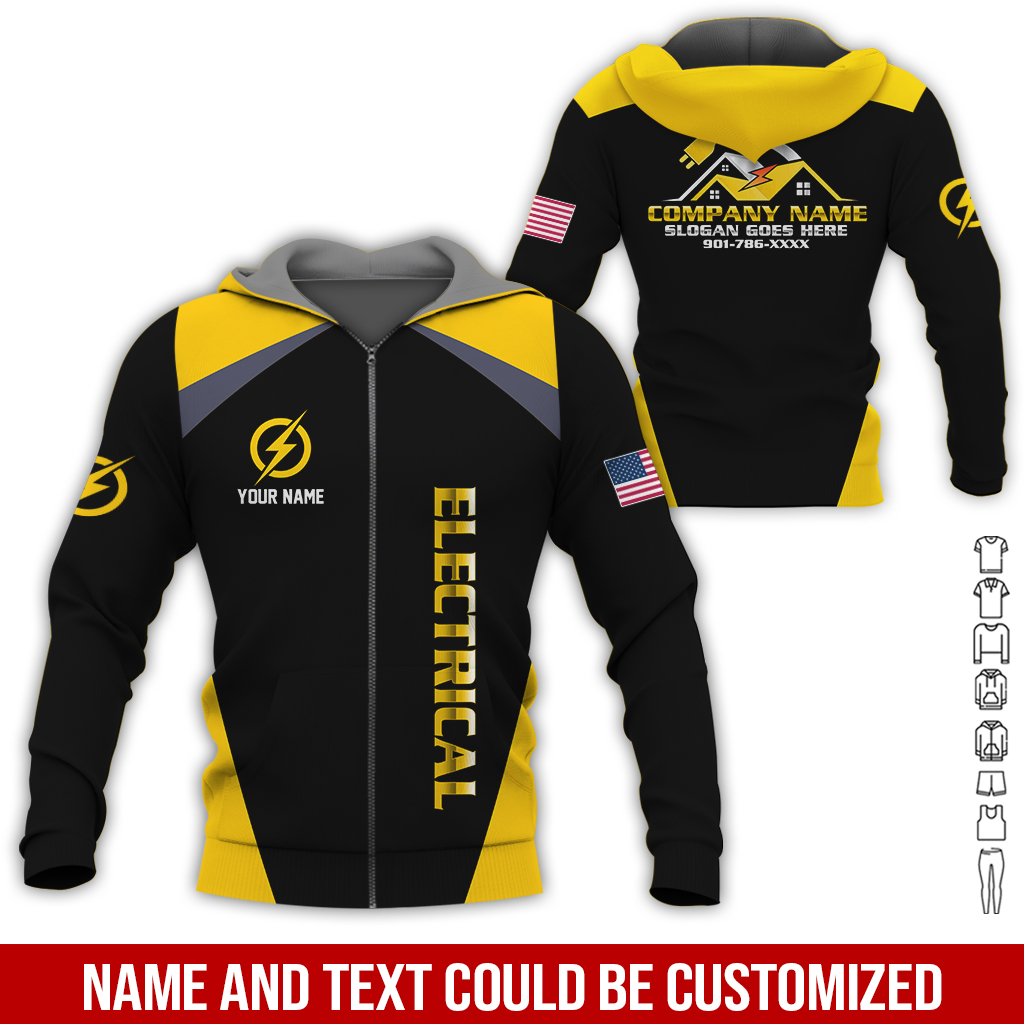 24 Personalized Electrician Service Uniform Shirt - photo 227