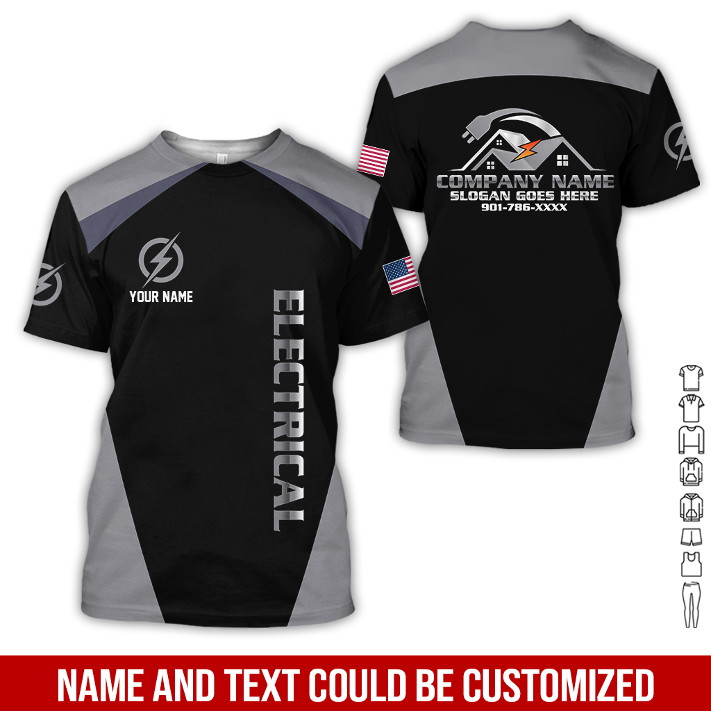 28 Personalized Electrician Service Uniform Shirt - photo 223